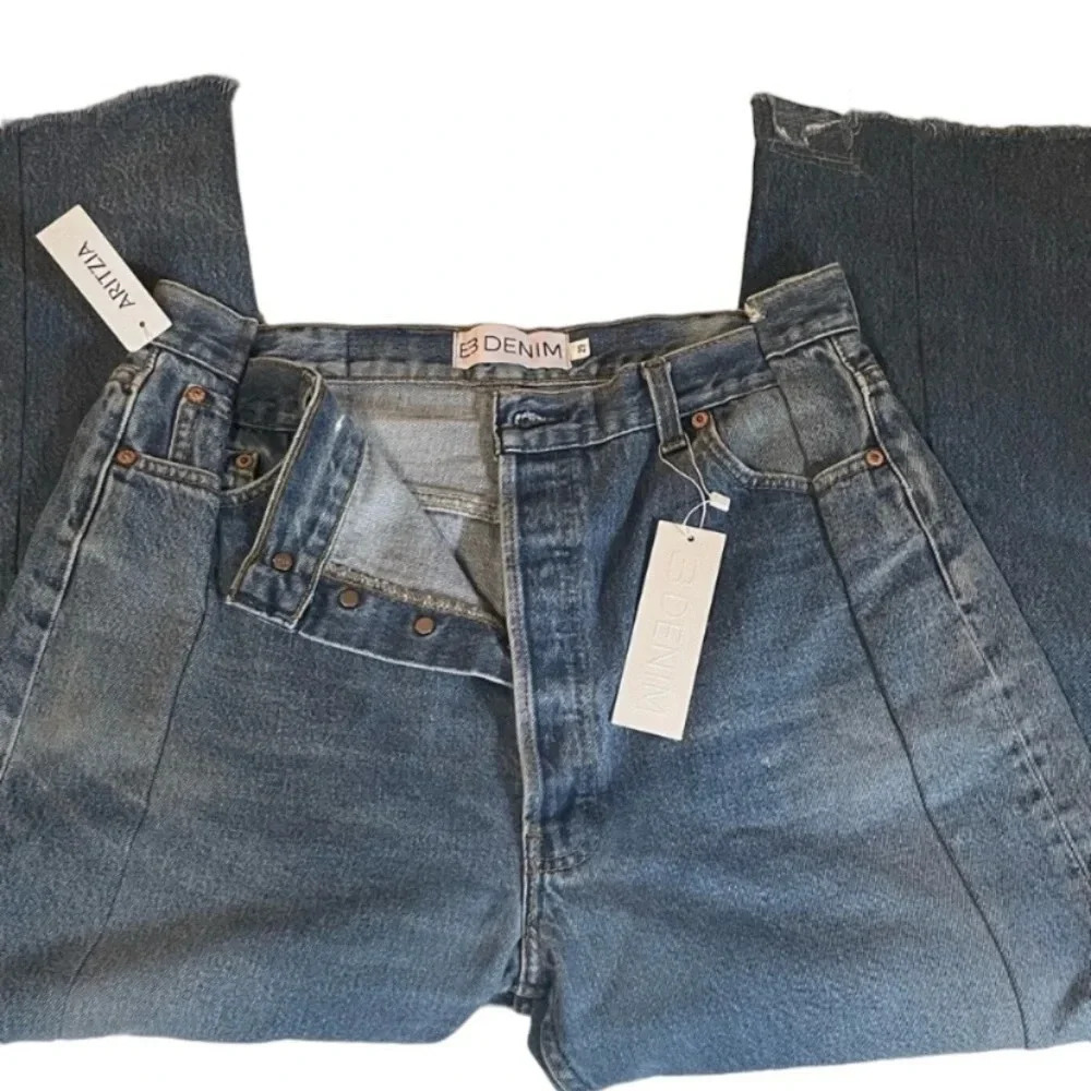 NWT EB Denim OG Reinvented Shifted Segments Asymmetrical Waist 29 - Picture 8 of 13